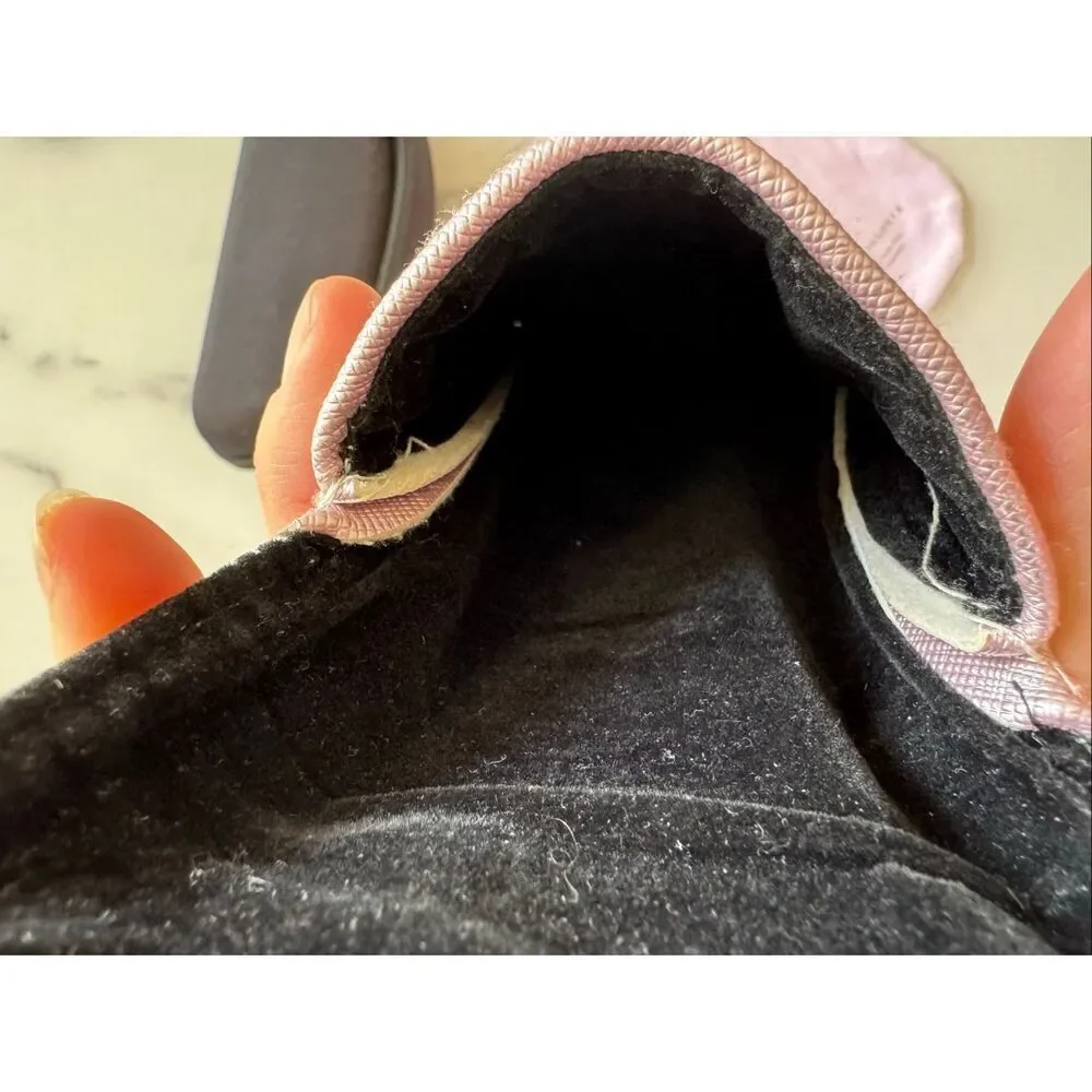 Bundle of 3 eyeglasses cases microfiber magnetic closure pink case Anthropologie